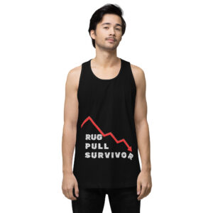Rug Pull Survivor - Men’s premium tank top